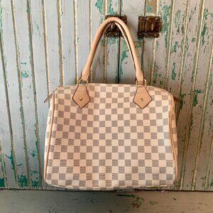 Checkered Hand bag Purse